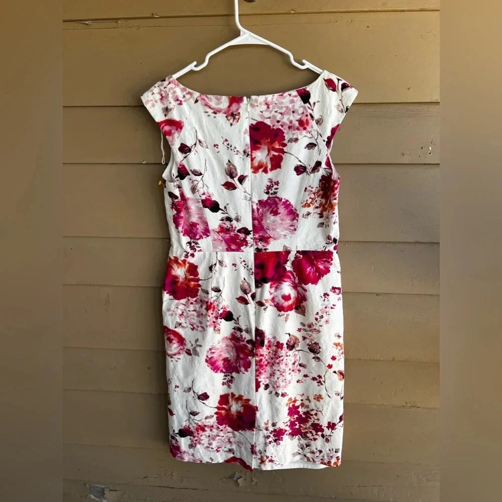 Adrianna Pappell Floral Wedding Guest / Mother of the Bride Dress - Size 12 - Picture 4 of 5